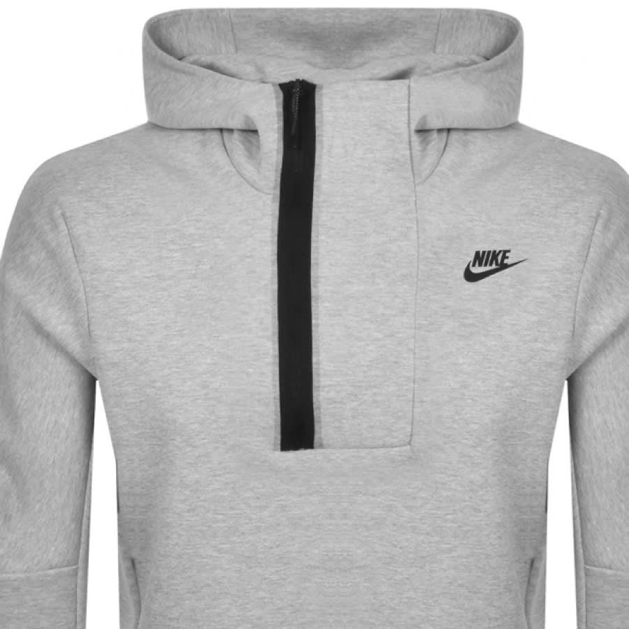 Alternative Image for ProductNike Half Zip Tech Hoodie Grey2